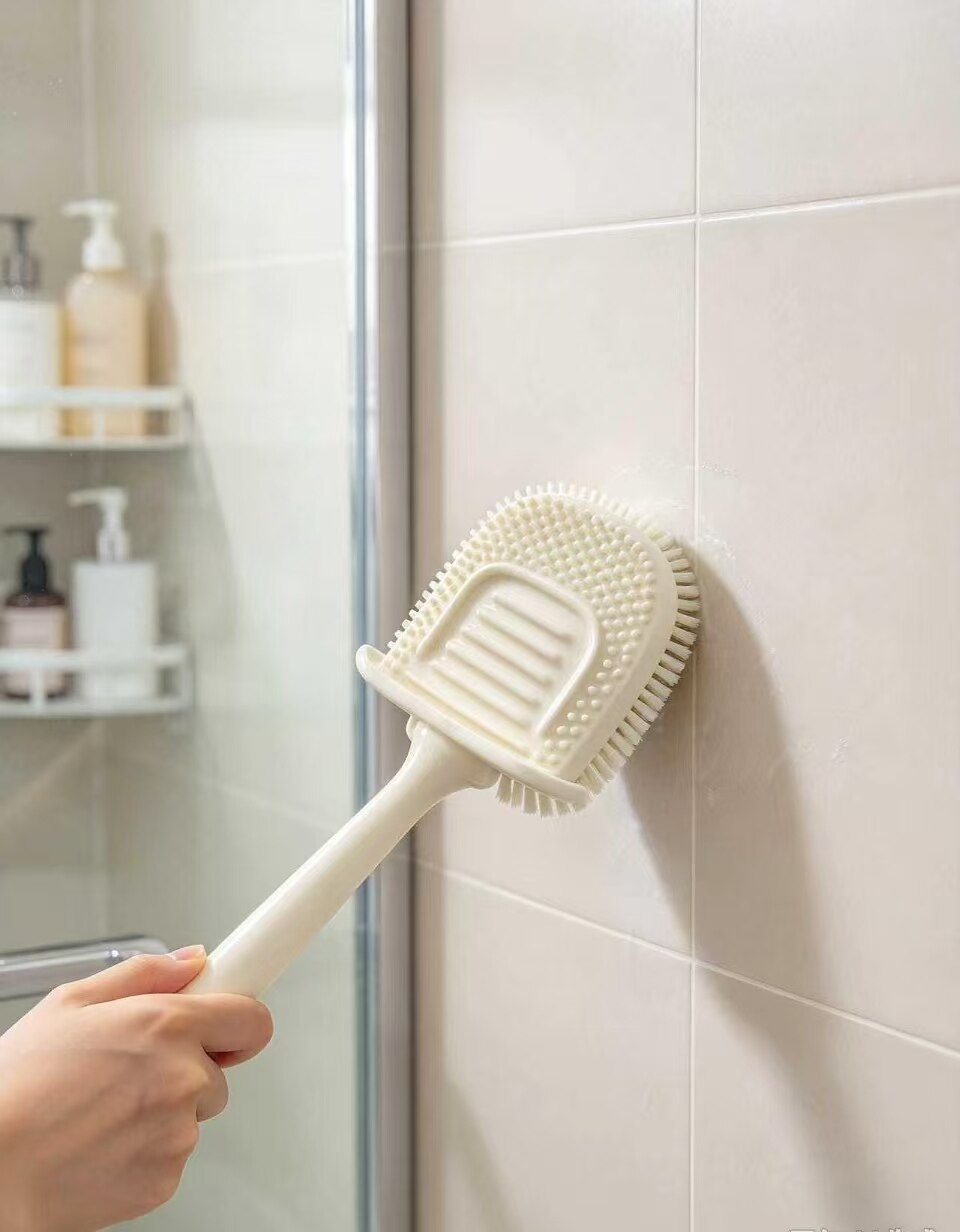 White porcelain curved long-handle brush 3