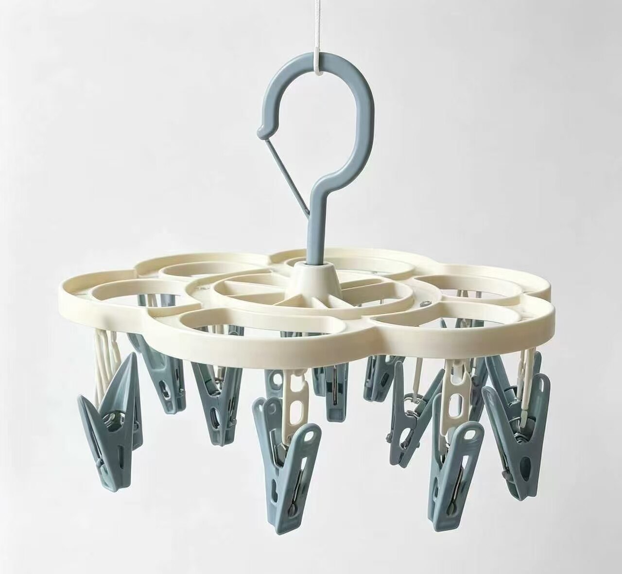 Rotary Multi-Hook Clothes Drying Rack