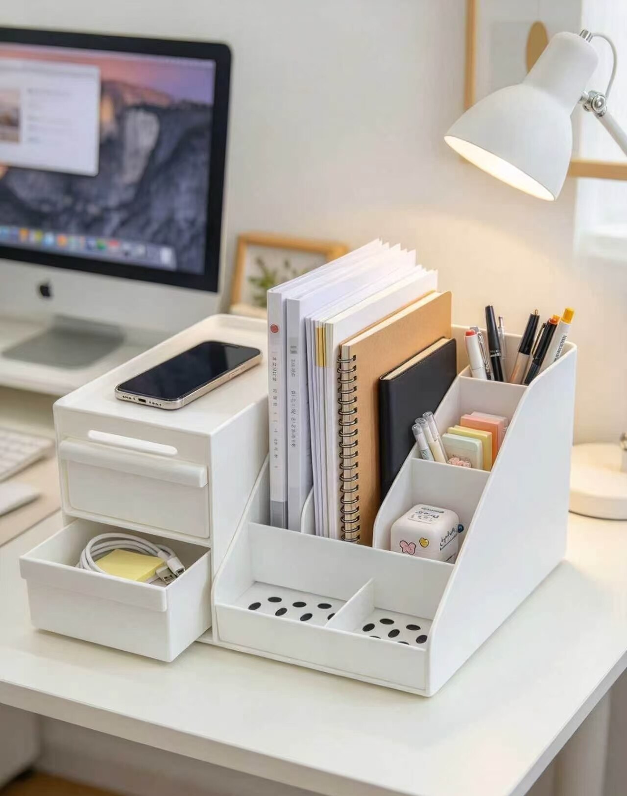 Cloud White Drawer Divider Organizer 2