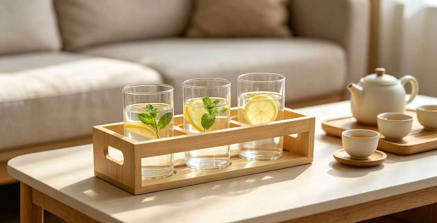 6-Cup Wooden Handle Organizer 2