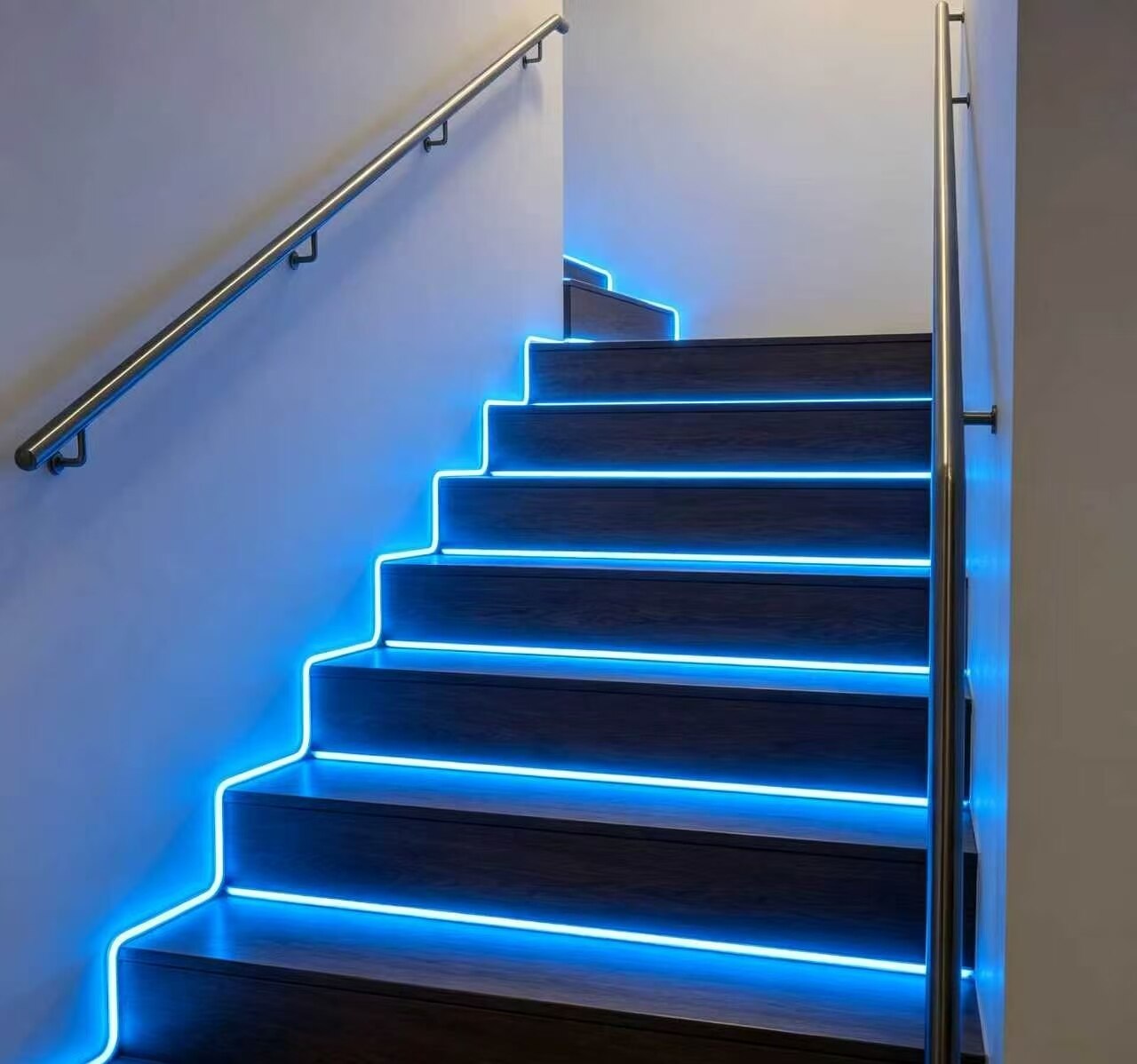 Cyan Light Guide Ambient Strip 4