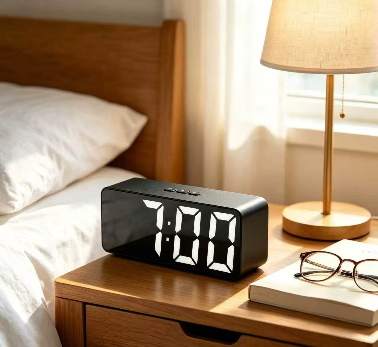 Rainbow Night LED Digital Alarm Clock