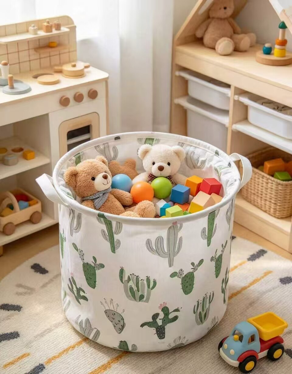 Green Cactus Dual-Ear Storage Basket 5