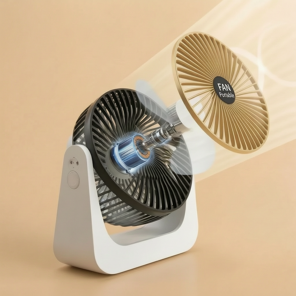 Desktop Digital Display Fan 4