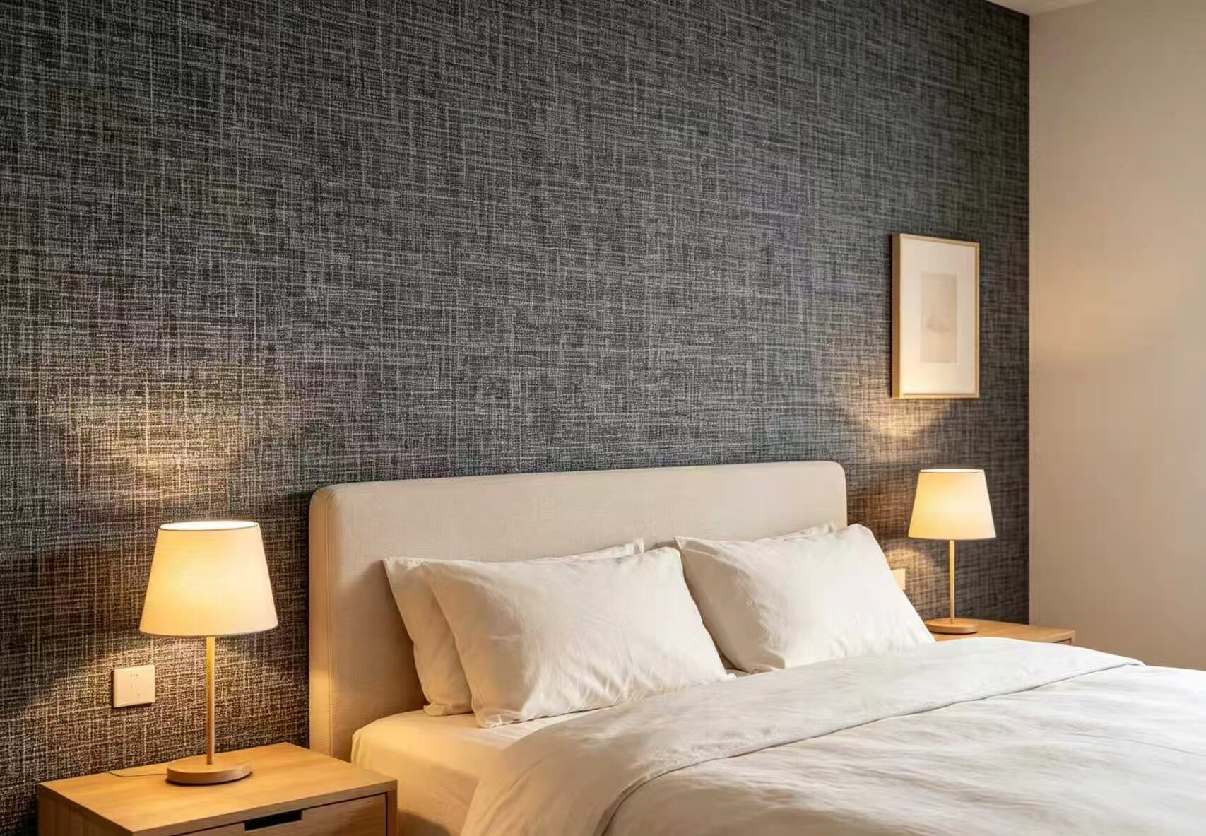 Dark Linen Texture Wall Sticker 3