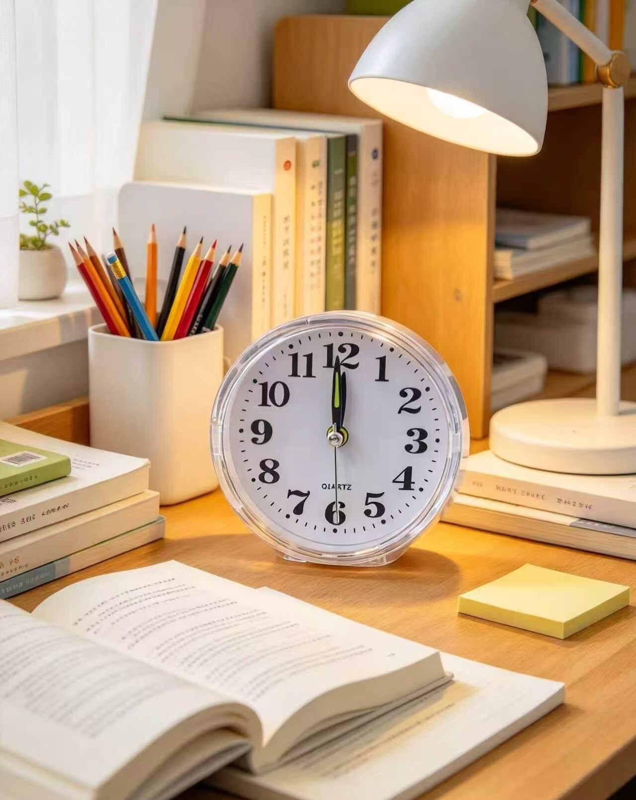 Crystal Glow Quartz Clock 5