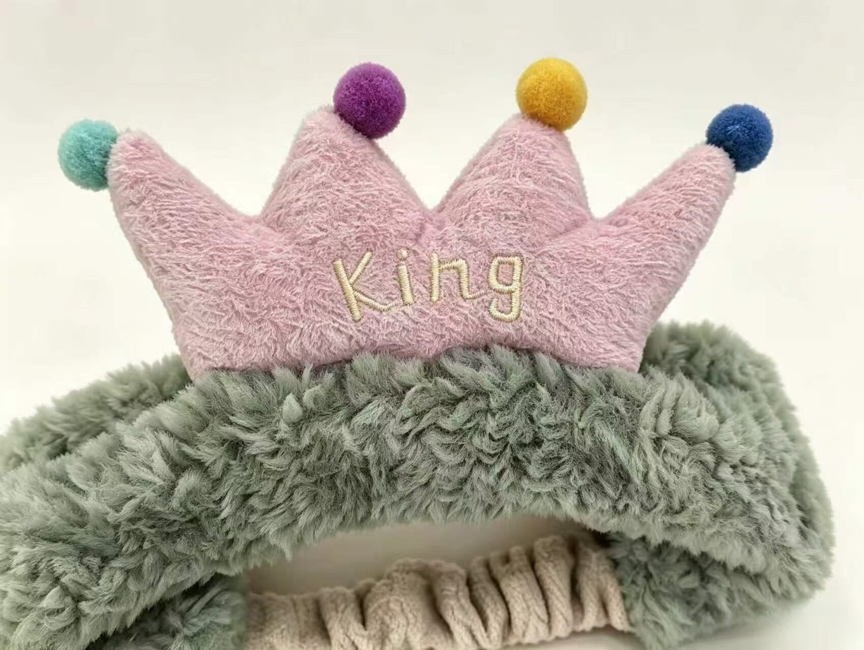 Confetti King Crown Plush Headband 5