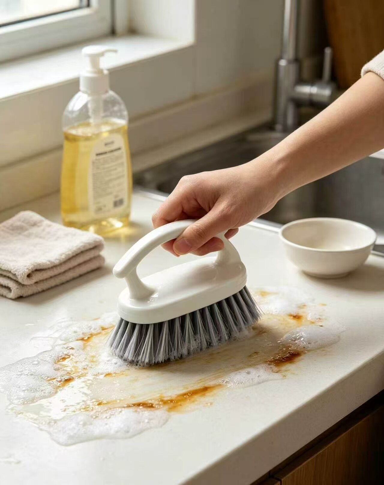 White Arc Grey Silk Multi-Purpose Cleaning Brush 3