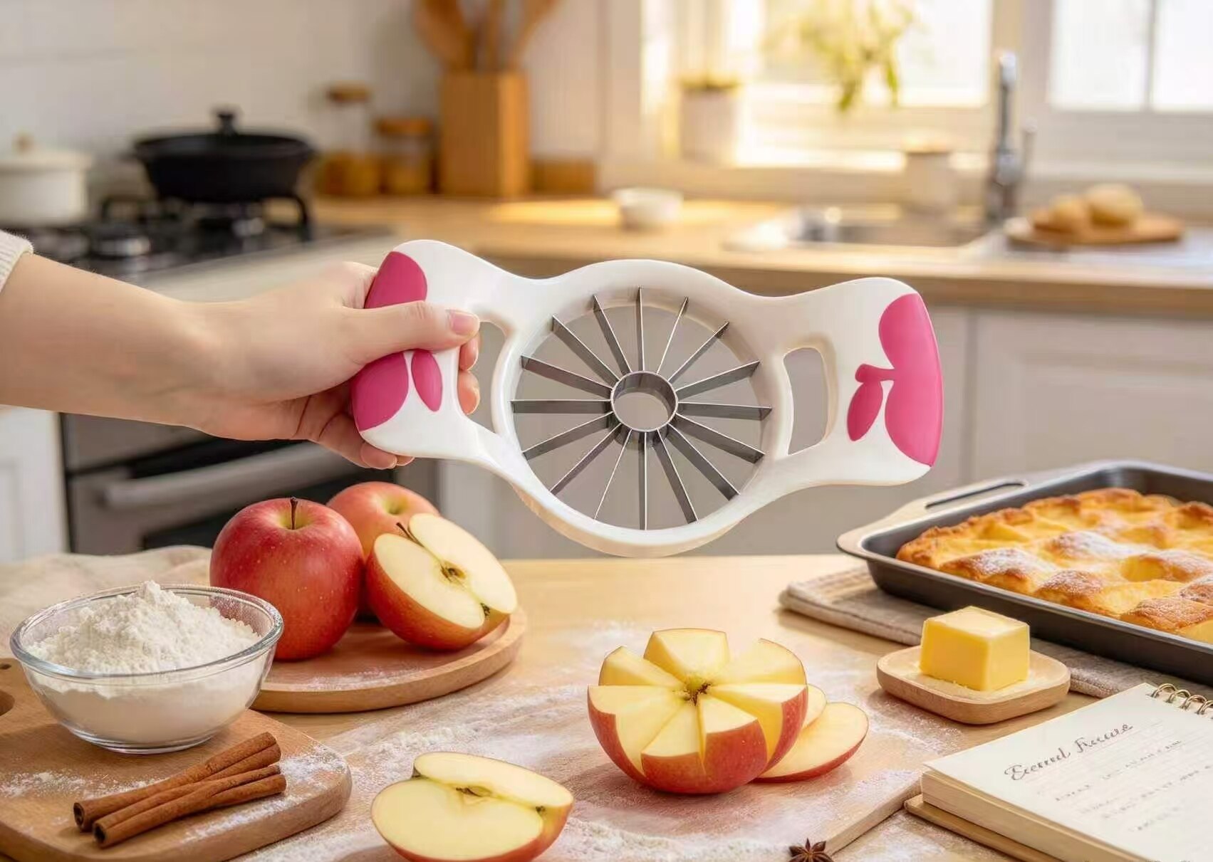 Pink Wing Effortless Apple Slicer 3
