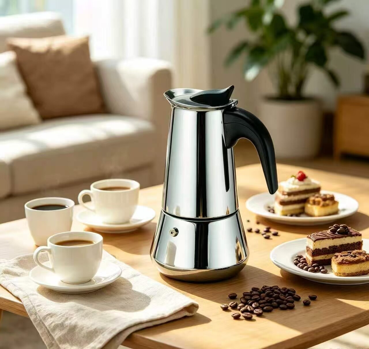 Premium Stainless Steel Italian Espresso Machine 4