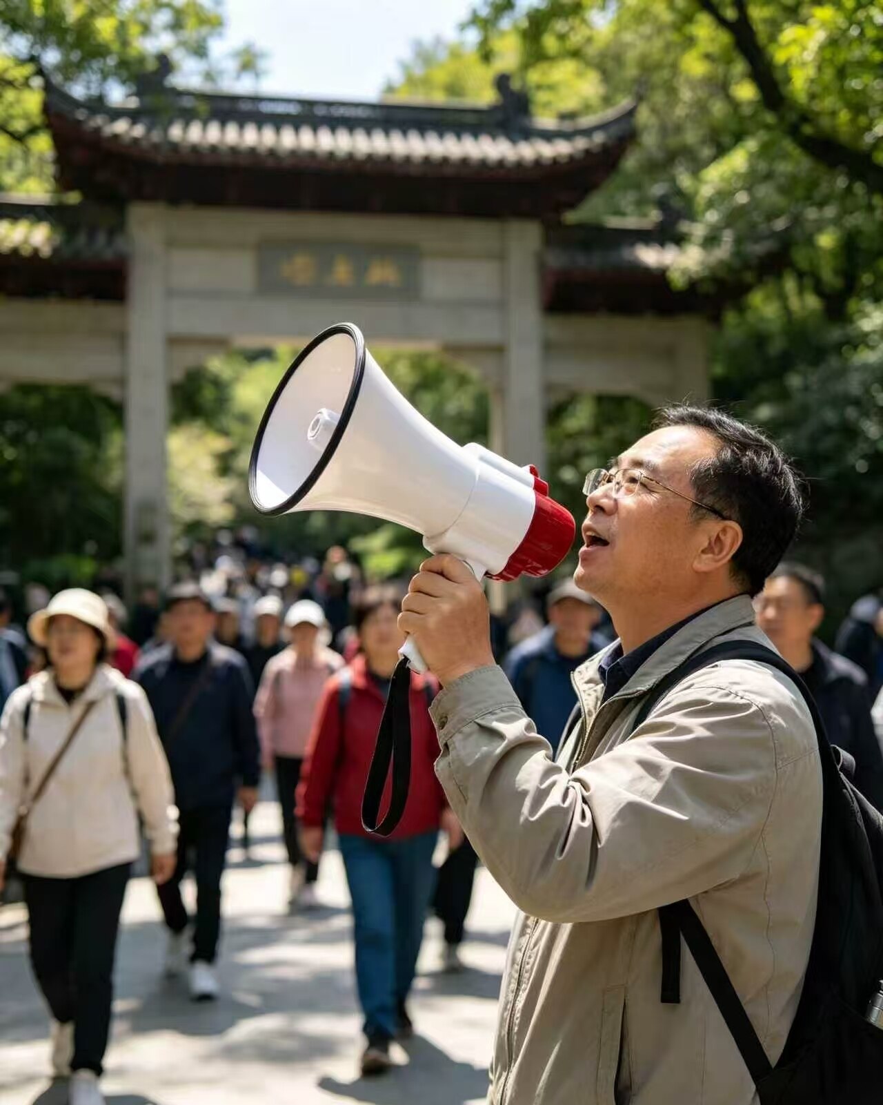 Hongliang Red & White Handheld Megaphone 4