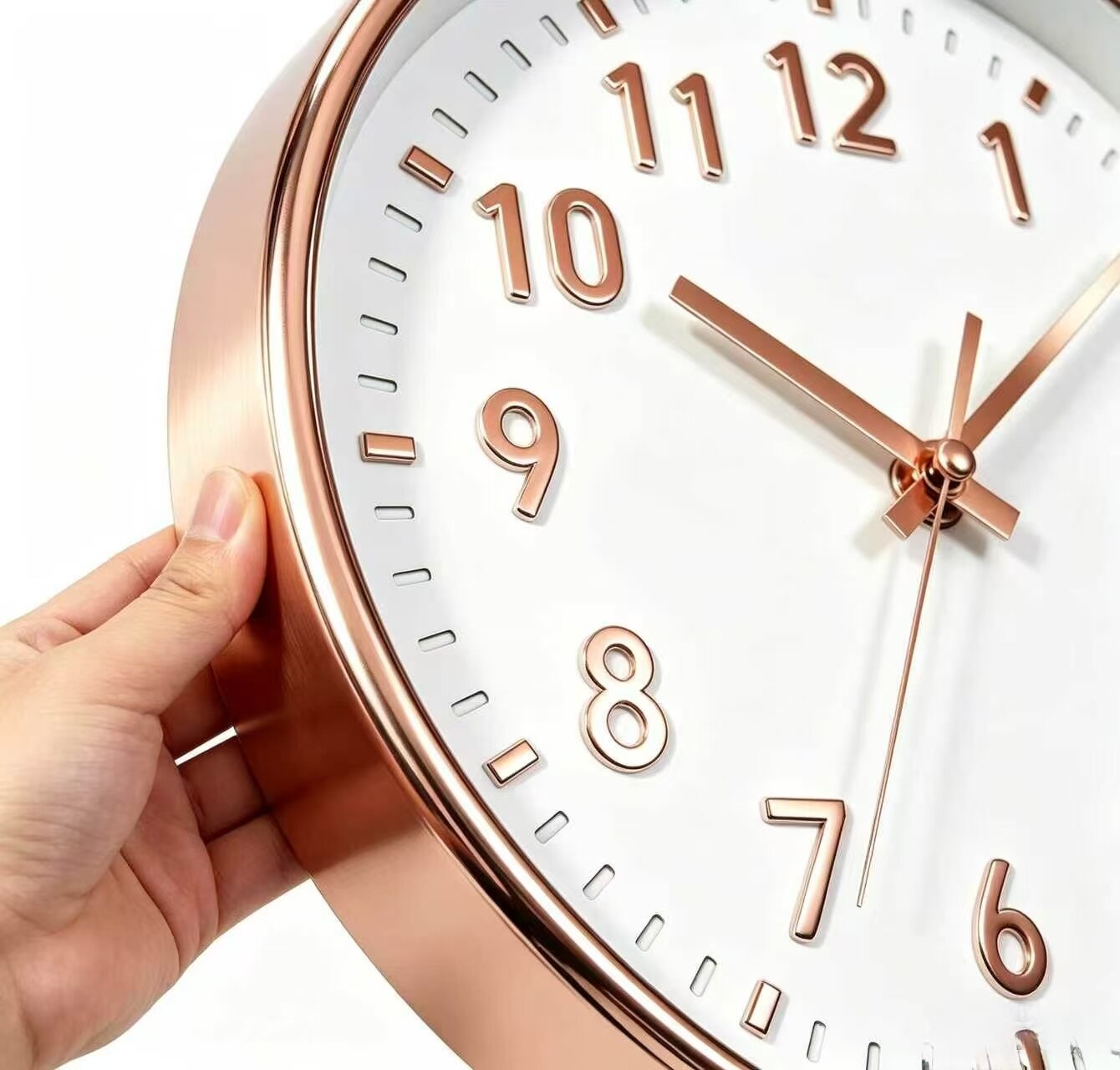 Modern versatile white wall clock 4
