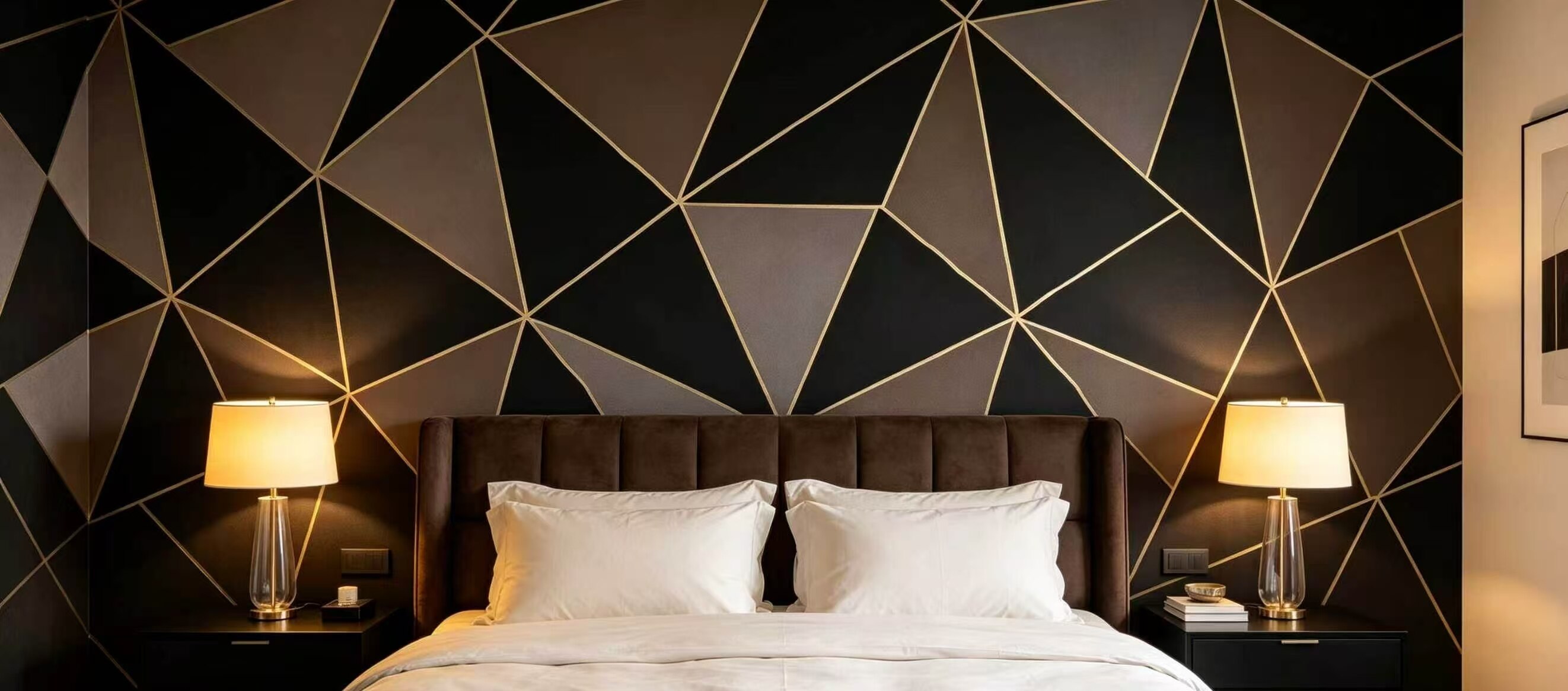 Black Gold Prismatic Wall Sticker 5