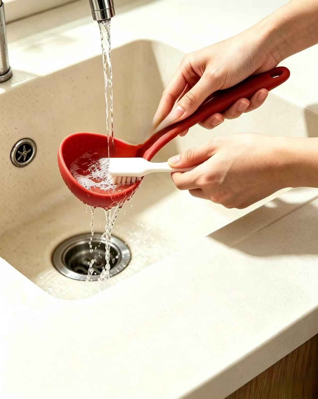 Food-grade One-piece Silicone Soup Spoon 4