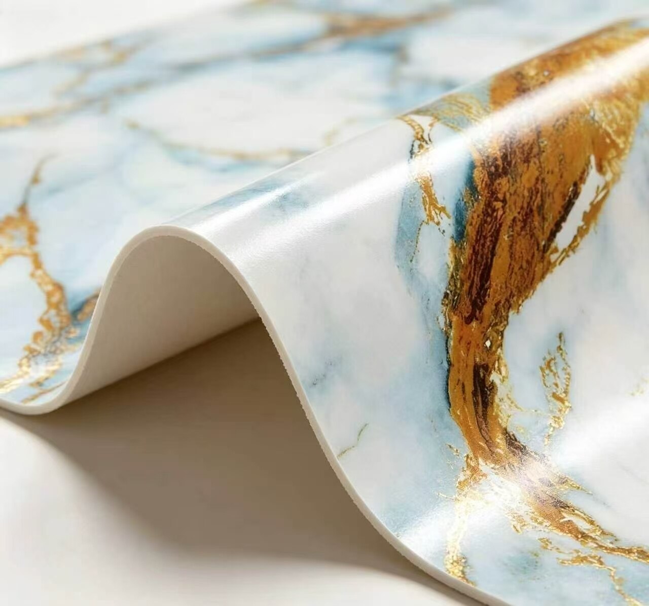 Turquoise and Gilded Jade Wall Sticker 5