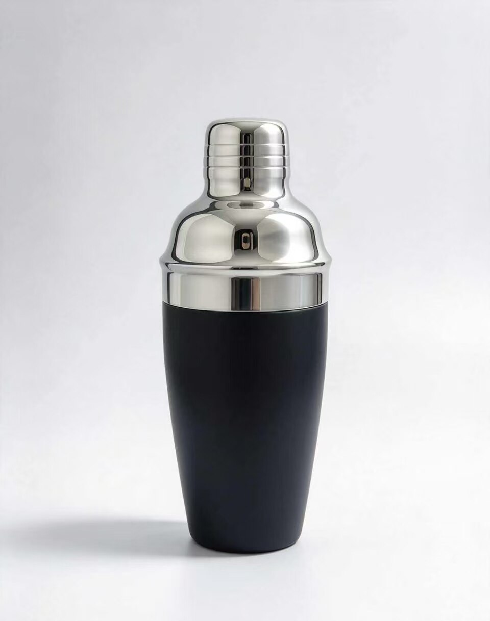 Black & White Minimalist Cocktail Shaker