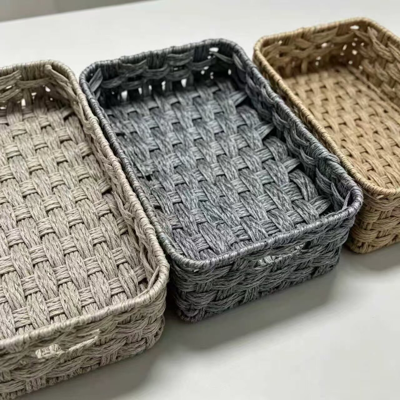Morandi 3-Piece Woven Storage Basket Set