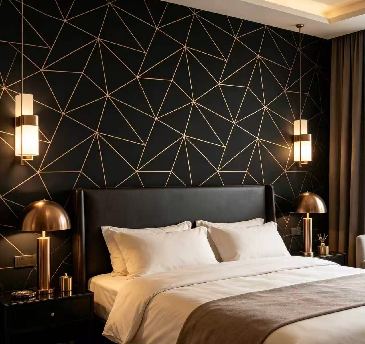 曜黑 Gold Mesh Wall Sticker 3
