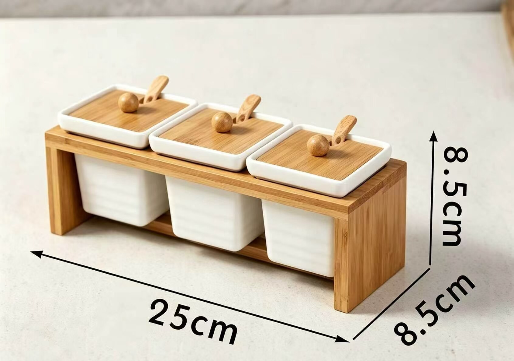 Yaci Wave Ceramic Canister Set 5