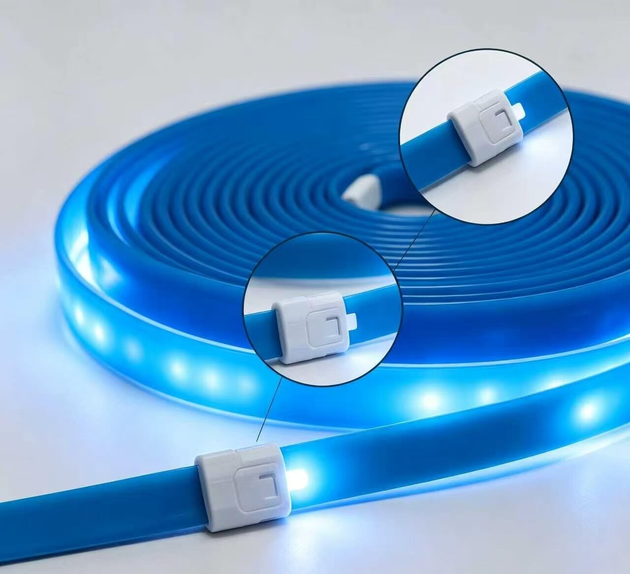 Cyan Blue Light Guide Ambient Strip 5