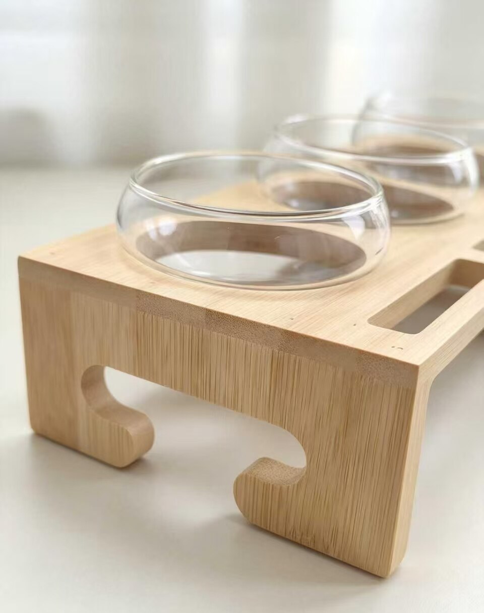 Yazhu Three-Bowl Glass Storage Tray 5