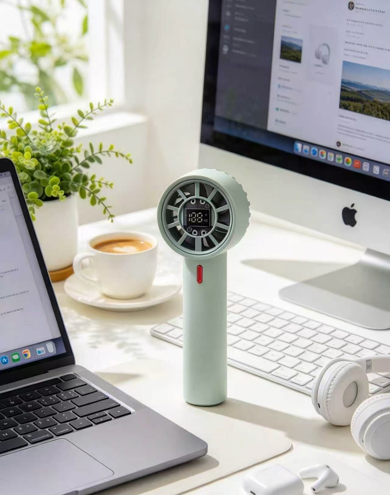 Mint Smart Display Handheld Fan 4