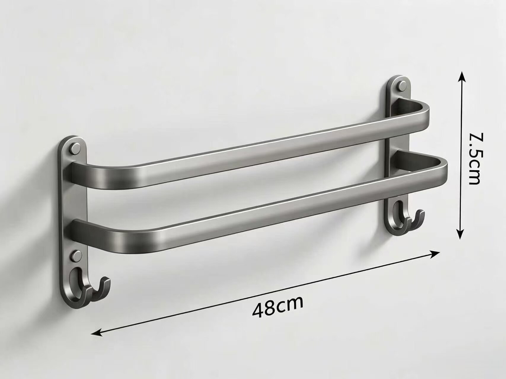 Two-Tone Dual-Height Hanging Rack 5