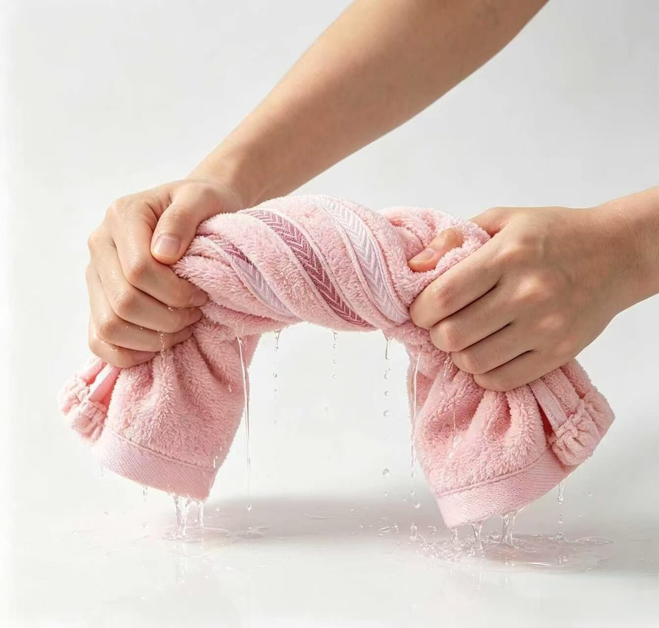 Macaron Wheat-Embroidered Satin Towel 5