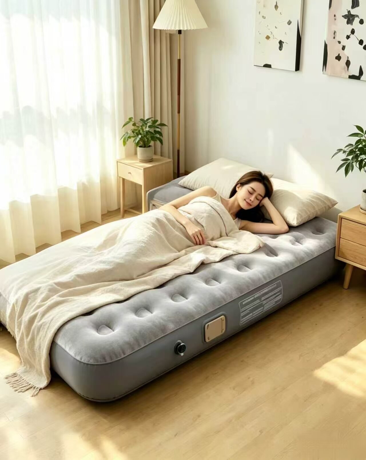 Thickened Non-Slip Flocked Air Mattress