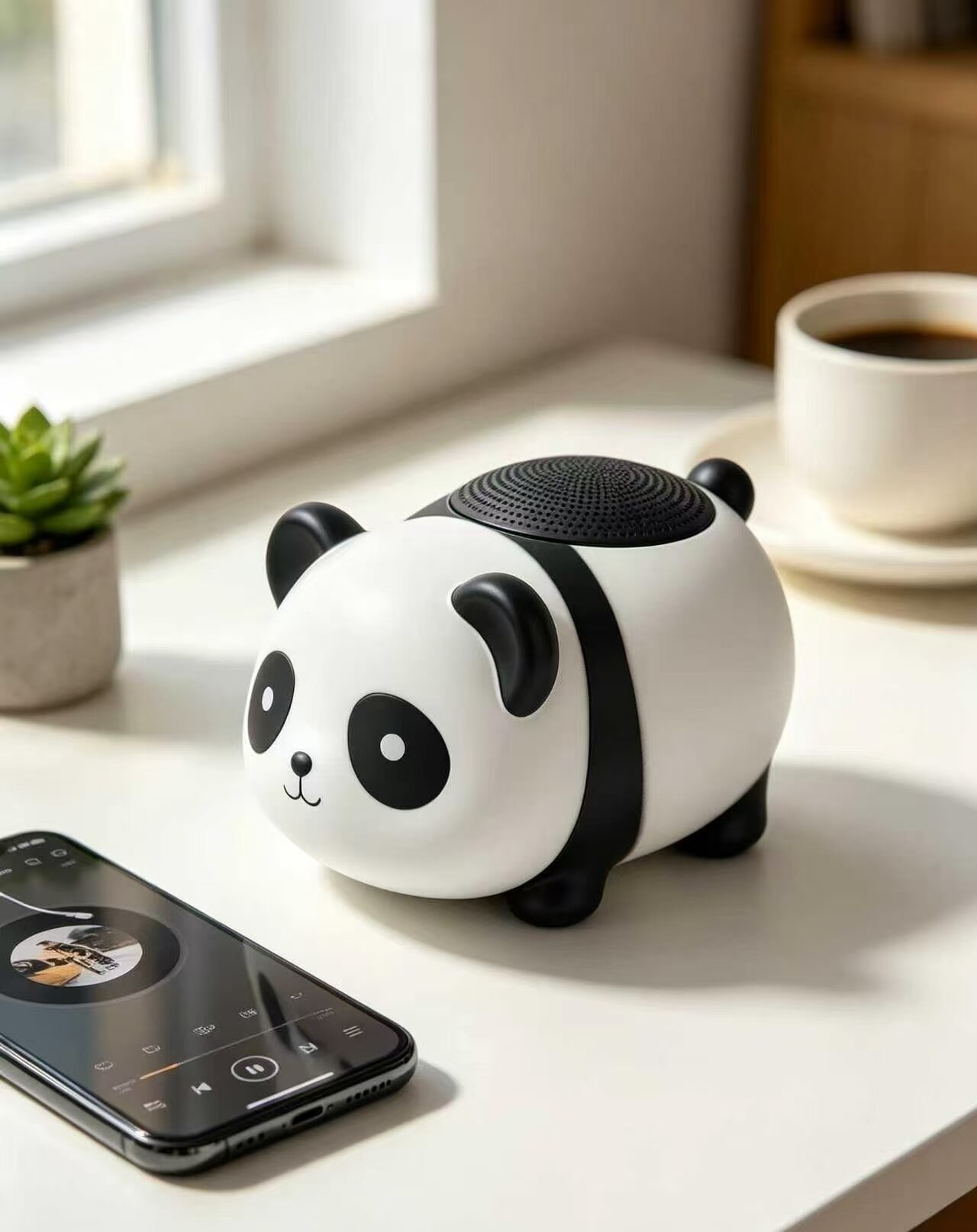 Black and White Panda Bluetooth Speaker 2