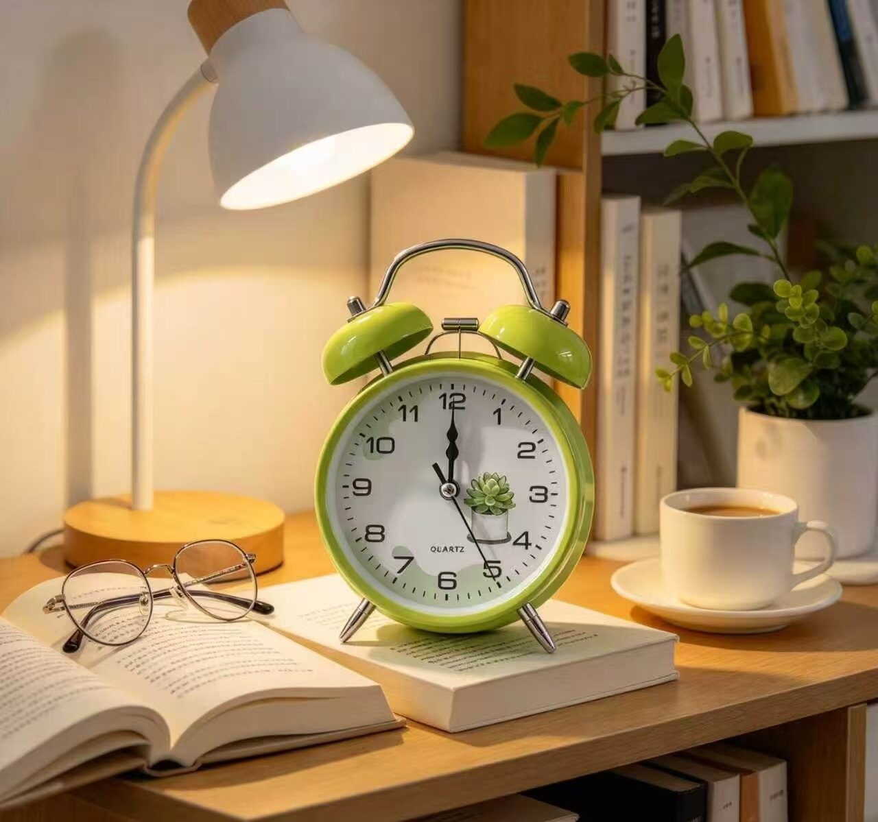 Lime Succulent Double-Bell Chime 4