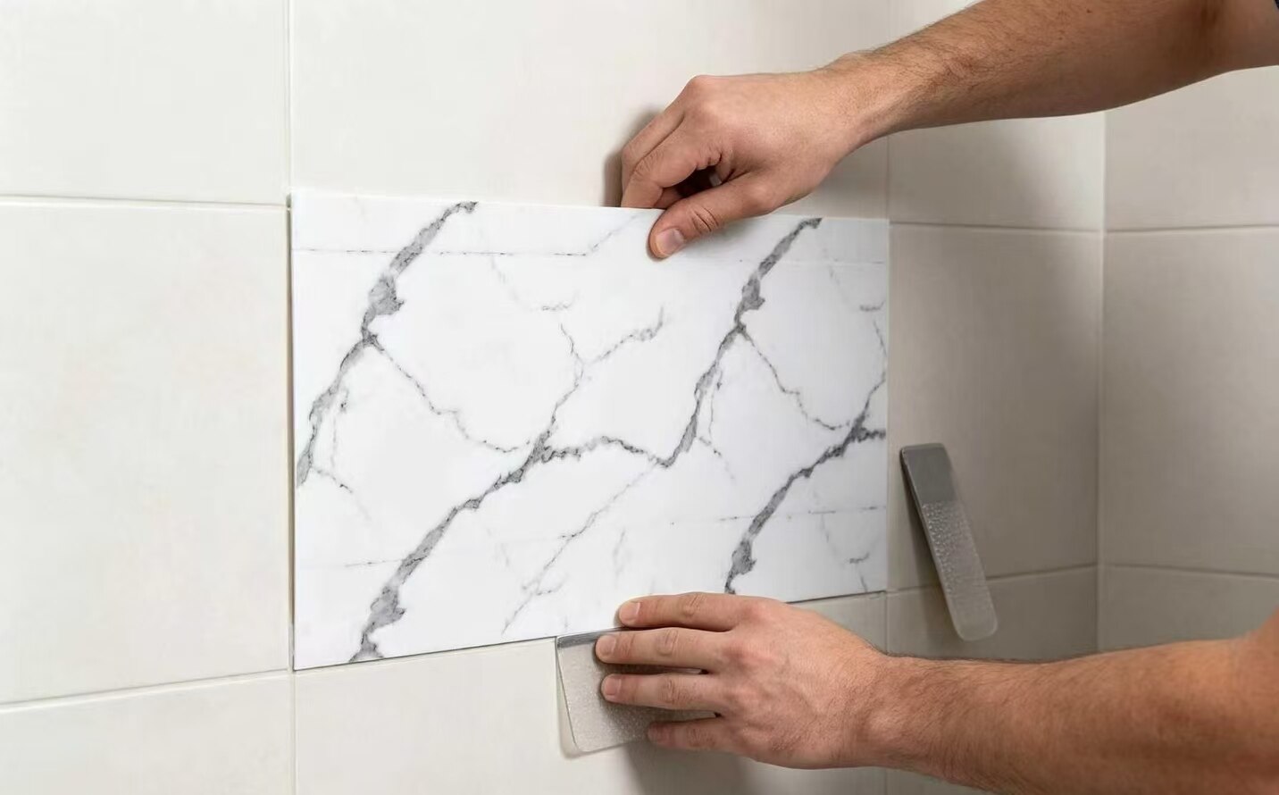 Yahui Stone-Texture Bathroom Sticker 5