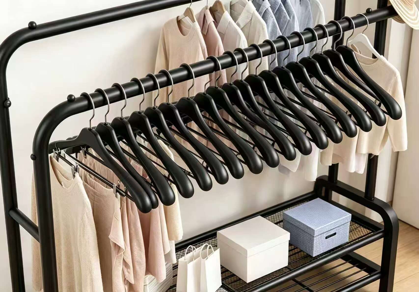 Industrial Style Double-Layer Hanging Organizer 3