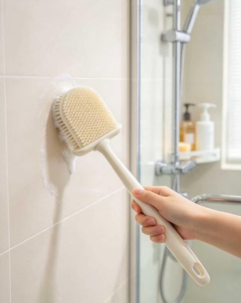 White porcelain curved long-handle brush 2