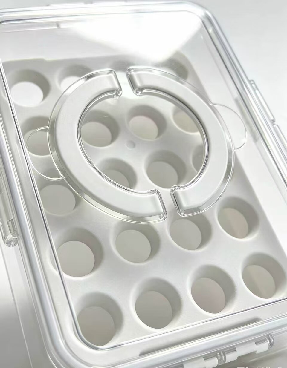 Crystal Clear Shockproof Round Tray Storage Box 5