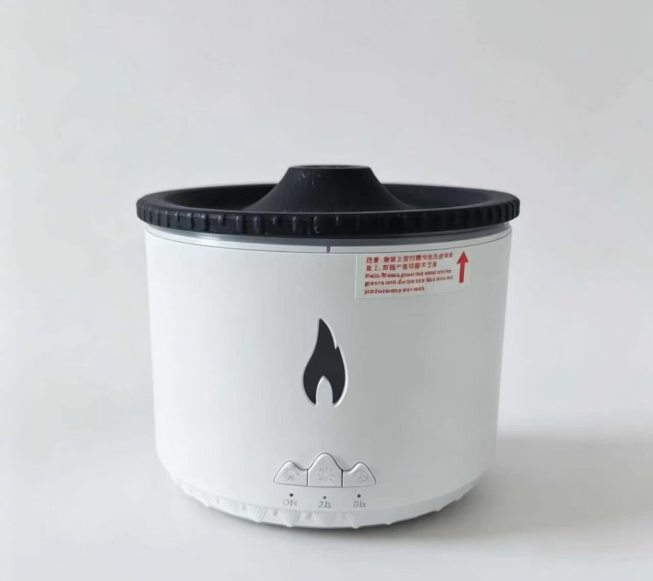 Flame-White Porcelain Timer Aromatherapy Diffuser