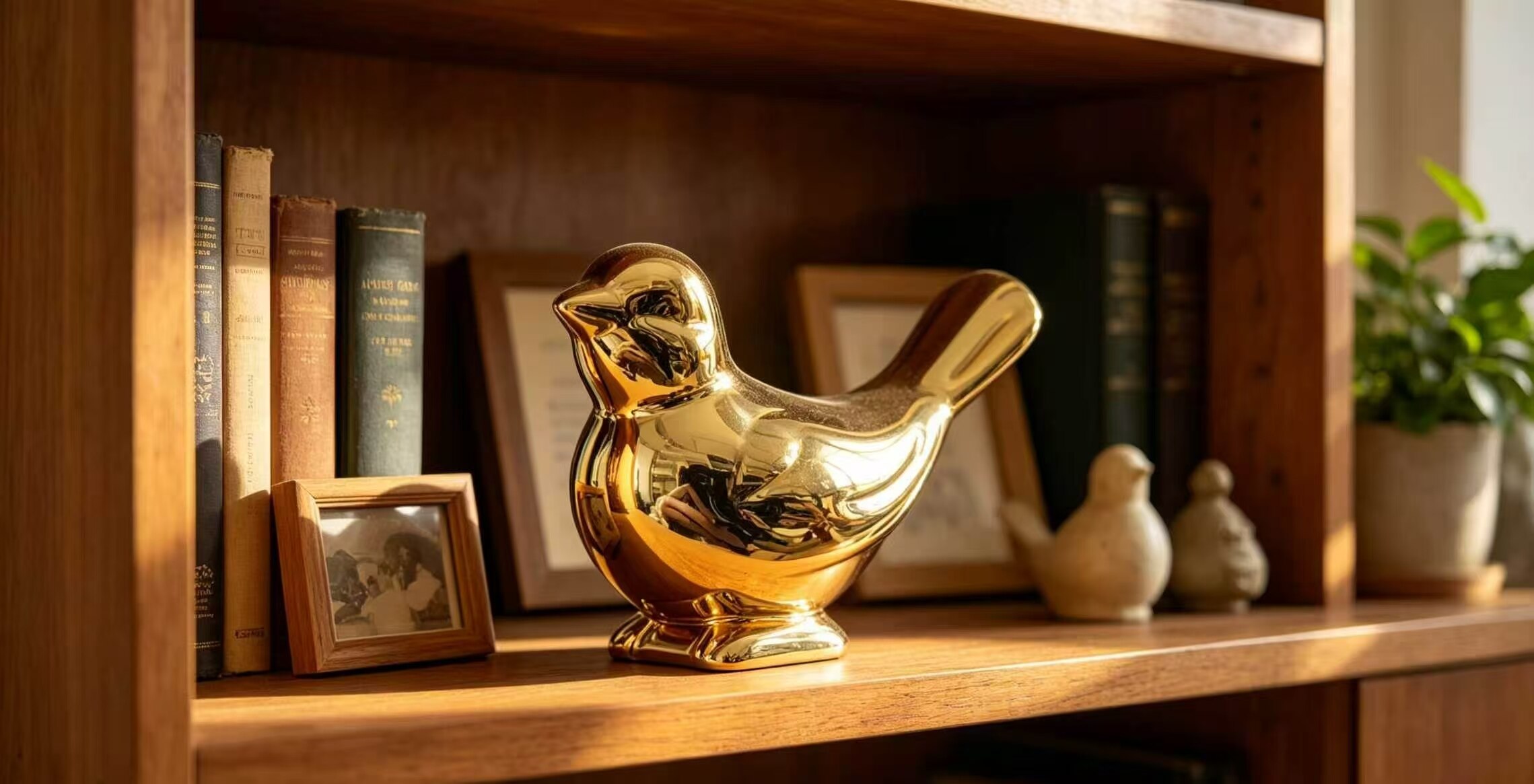 Golden Circle Sparrow Desktop Ornament 2