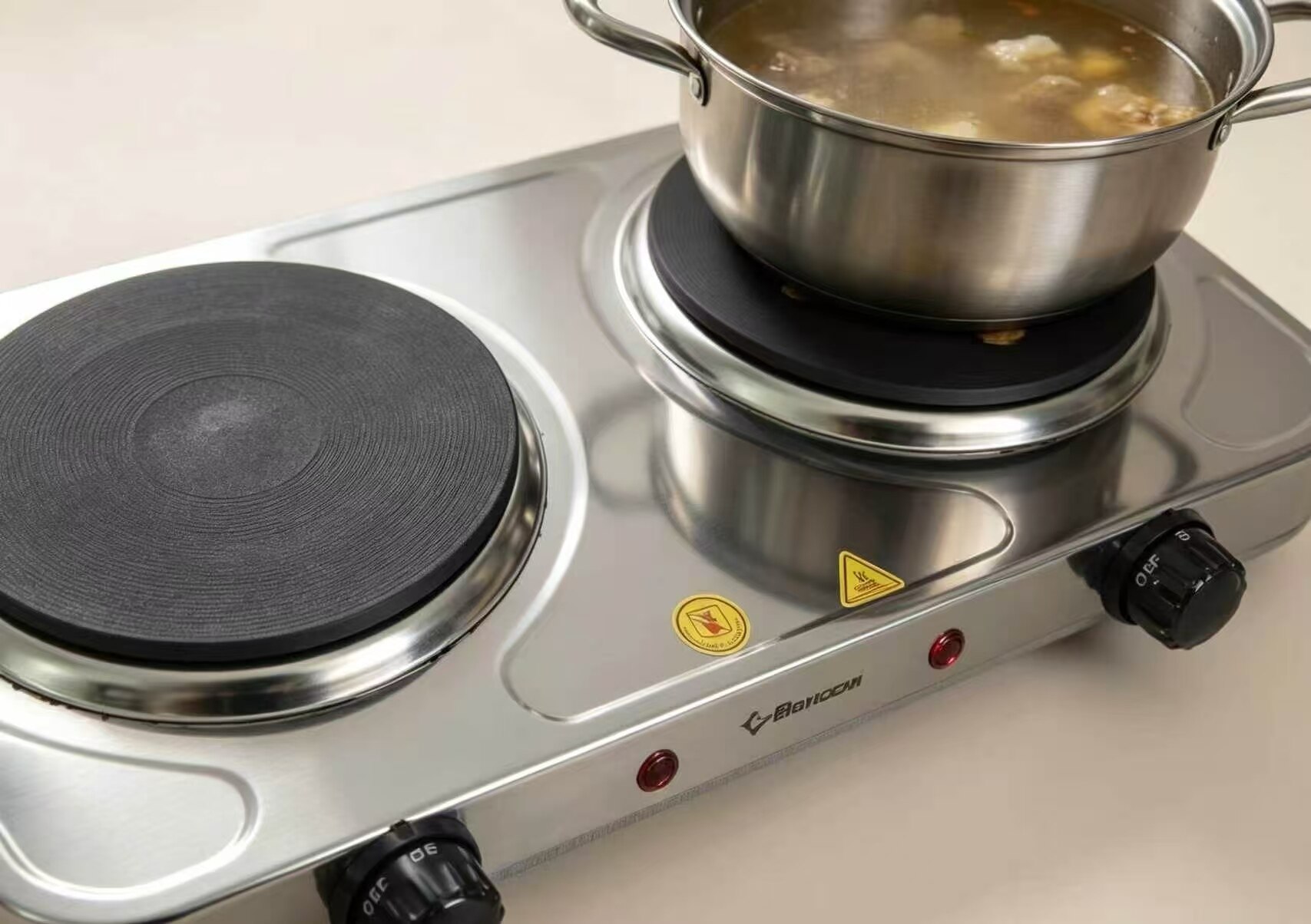 Silver Shield Dual-Drive Desktop Electric Stove 4