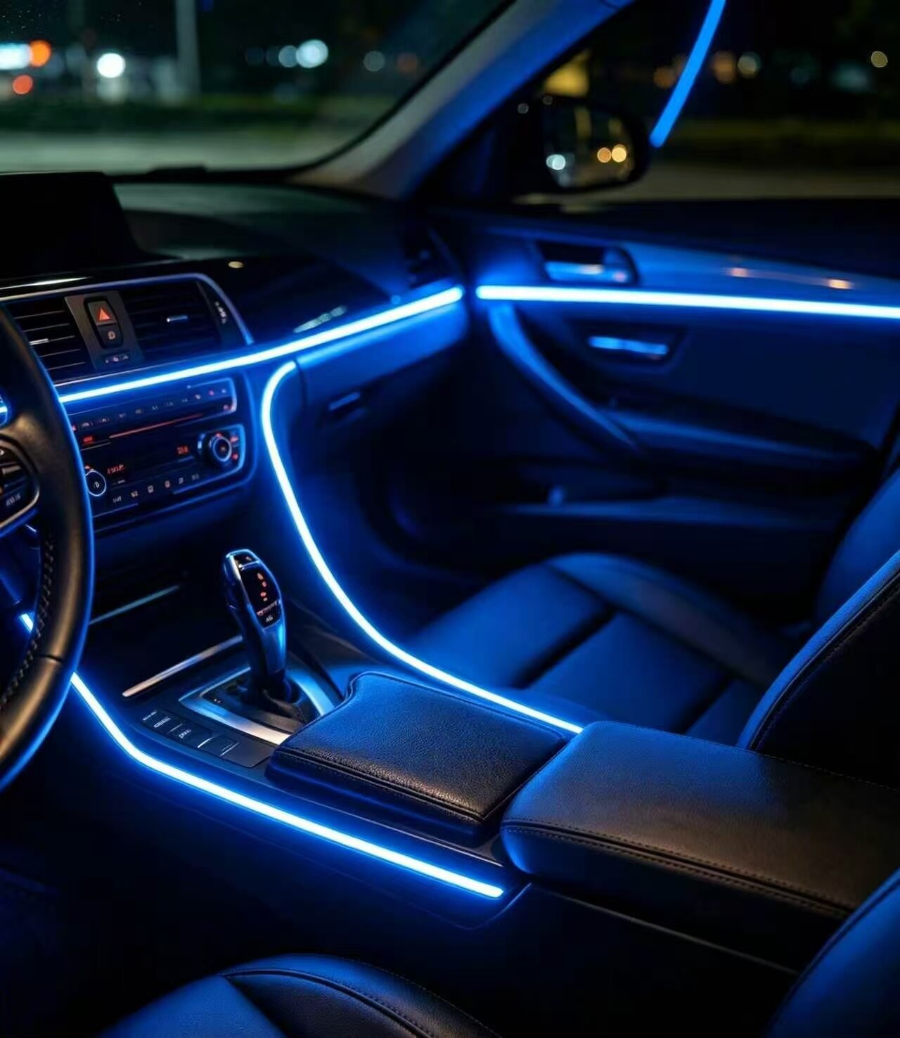 Cyan Blue Light Guide Ambient Strip 3