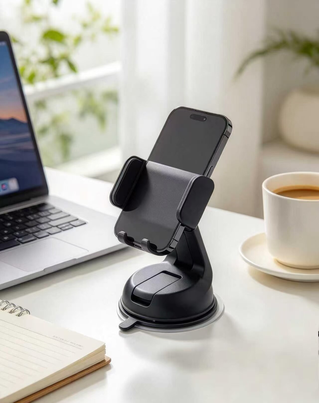 Simple Black Rock Suction Cup Mount 4