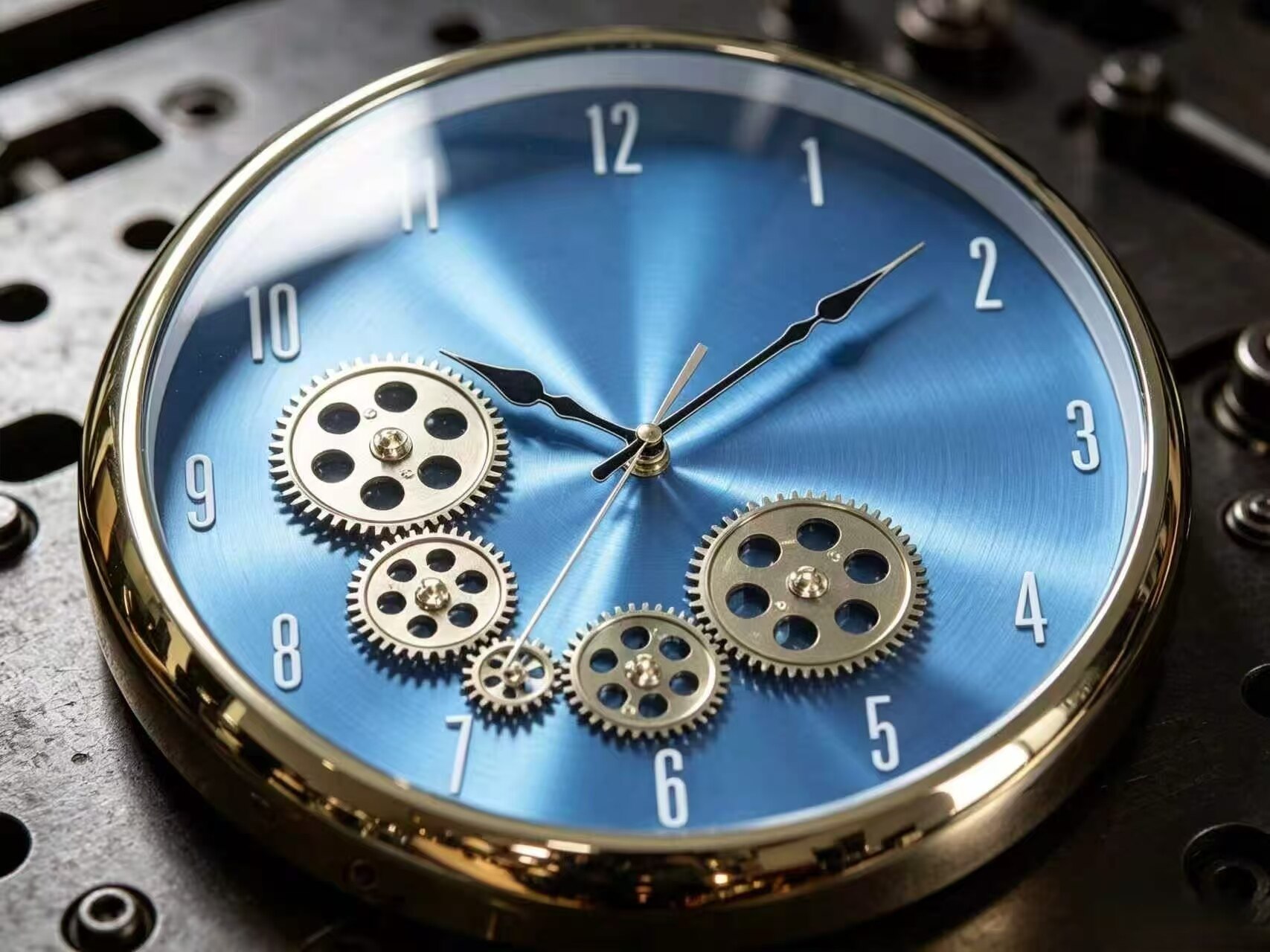Colorful Gear Silent Wall Clock 5
