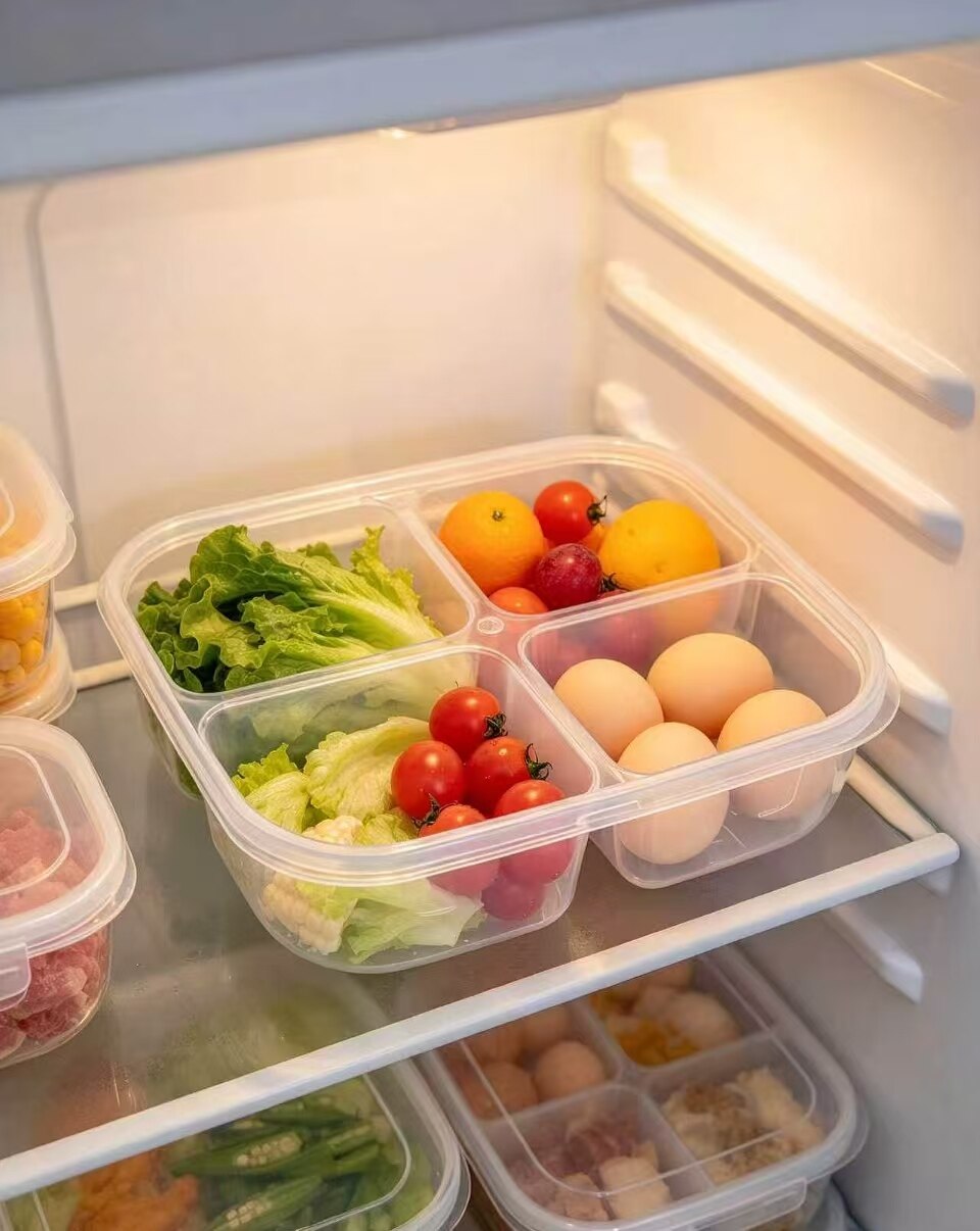 Clear 4-Compartment Freshness Container 2