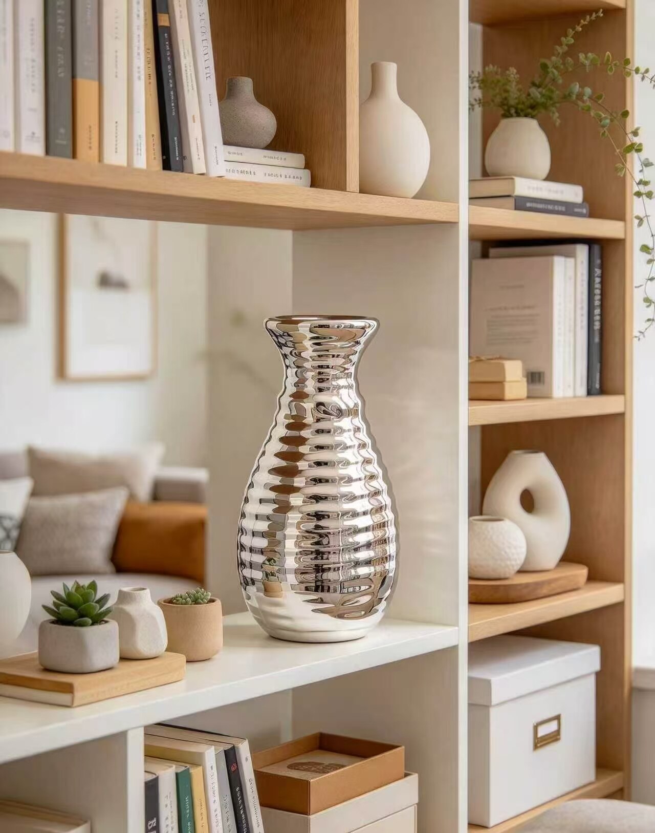 Glowing Ripple Ornamental Vase 4
