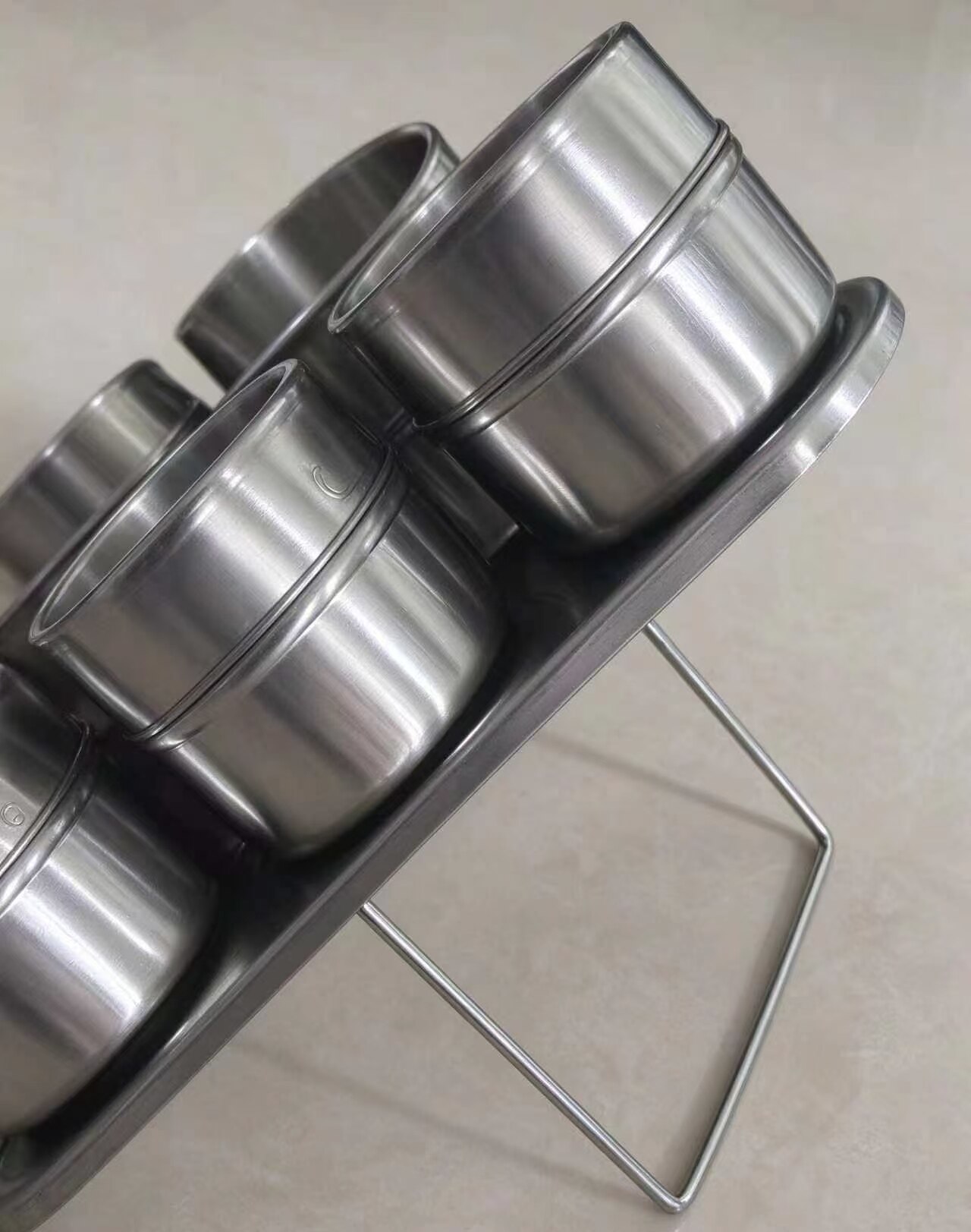 Silver Wing Hexagonal 6-Compartment Spice Jar Set 5