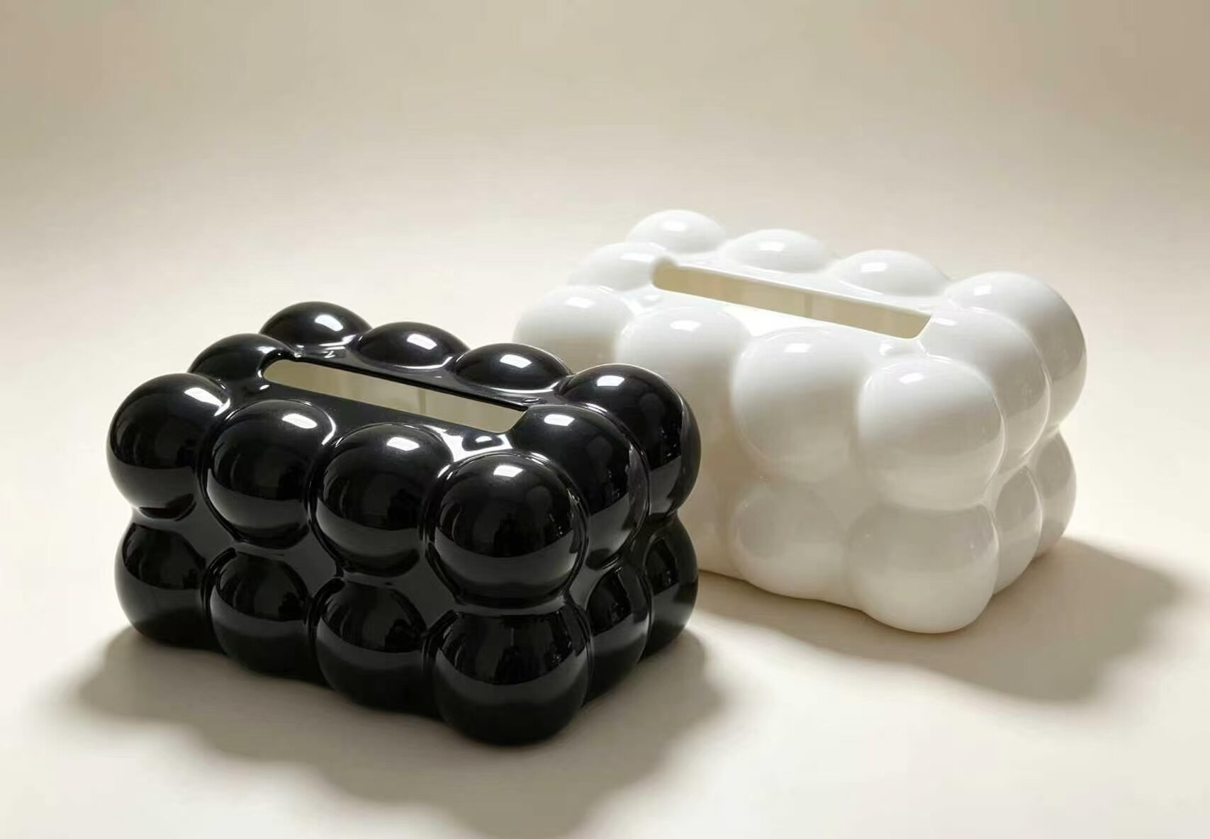 圆润泡泡3D抽纸盒