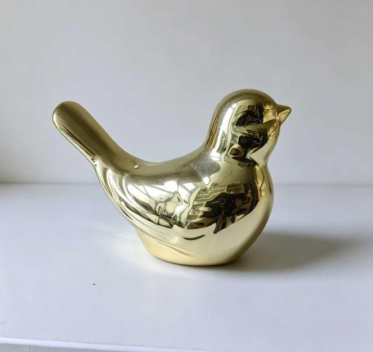 Golden Phoenix Round Desktop Ornament