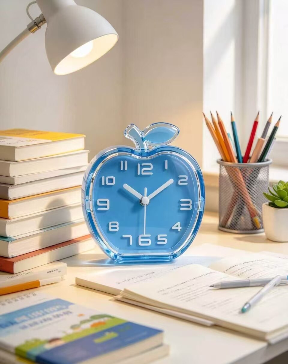 Blue Apple Silent Clock 2