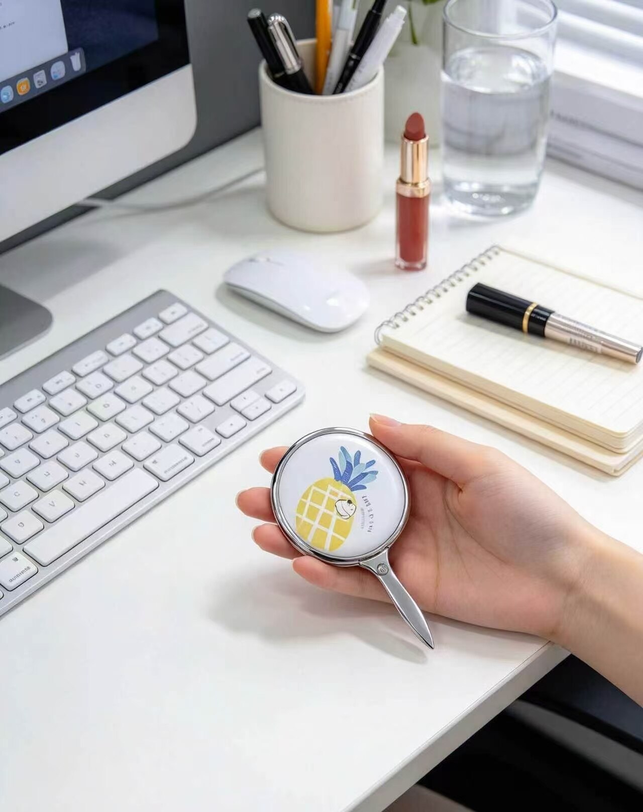 Energetic Pineapple Handheld Mirror 5