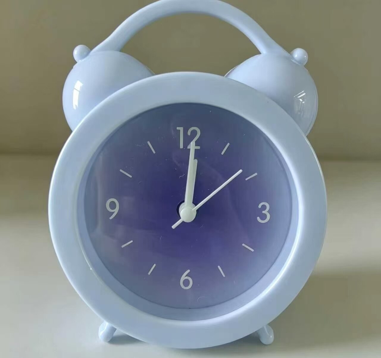 Mist Blue Purple Plate Bell