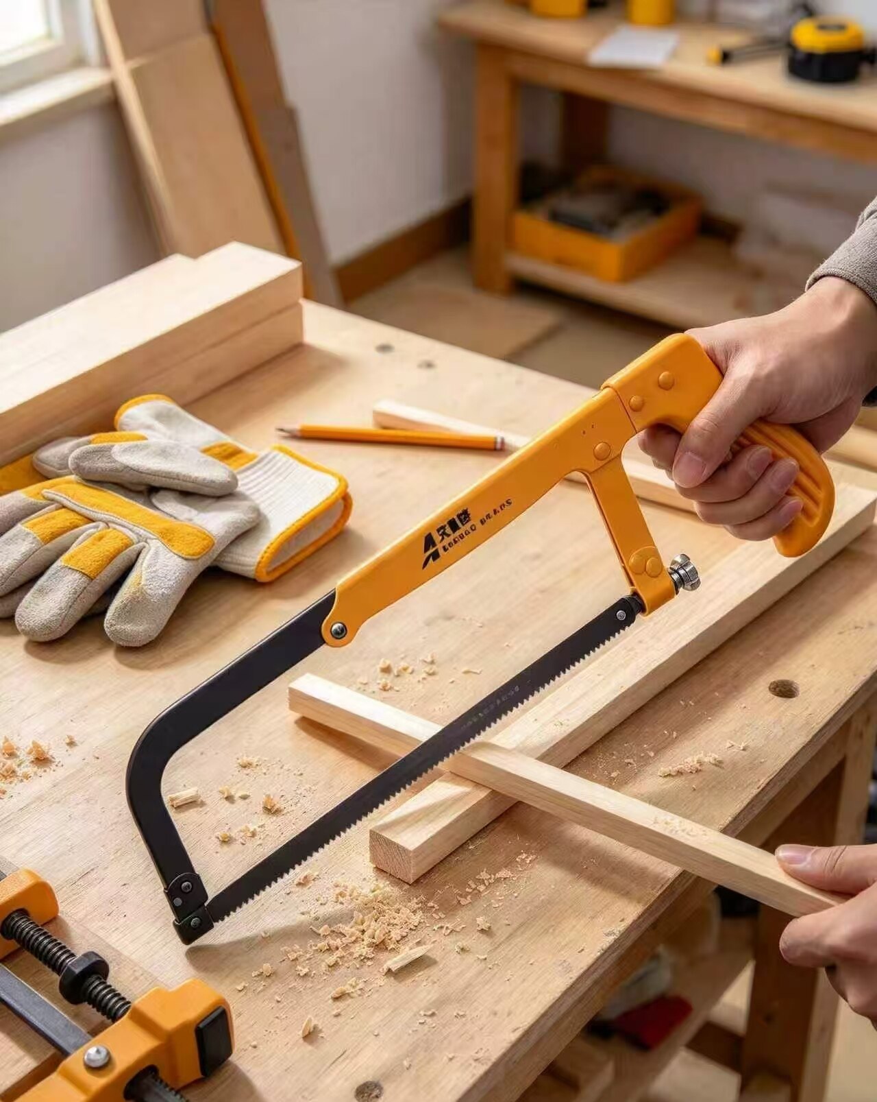 Bright Yellow Craftsman Mini Hacksaw 3